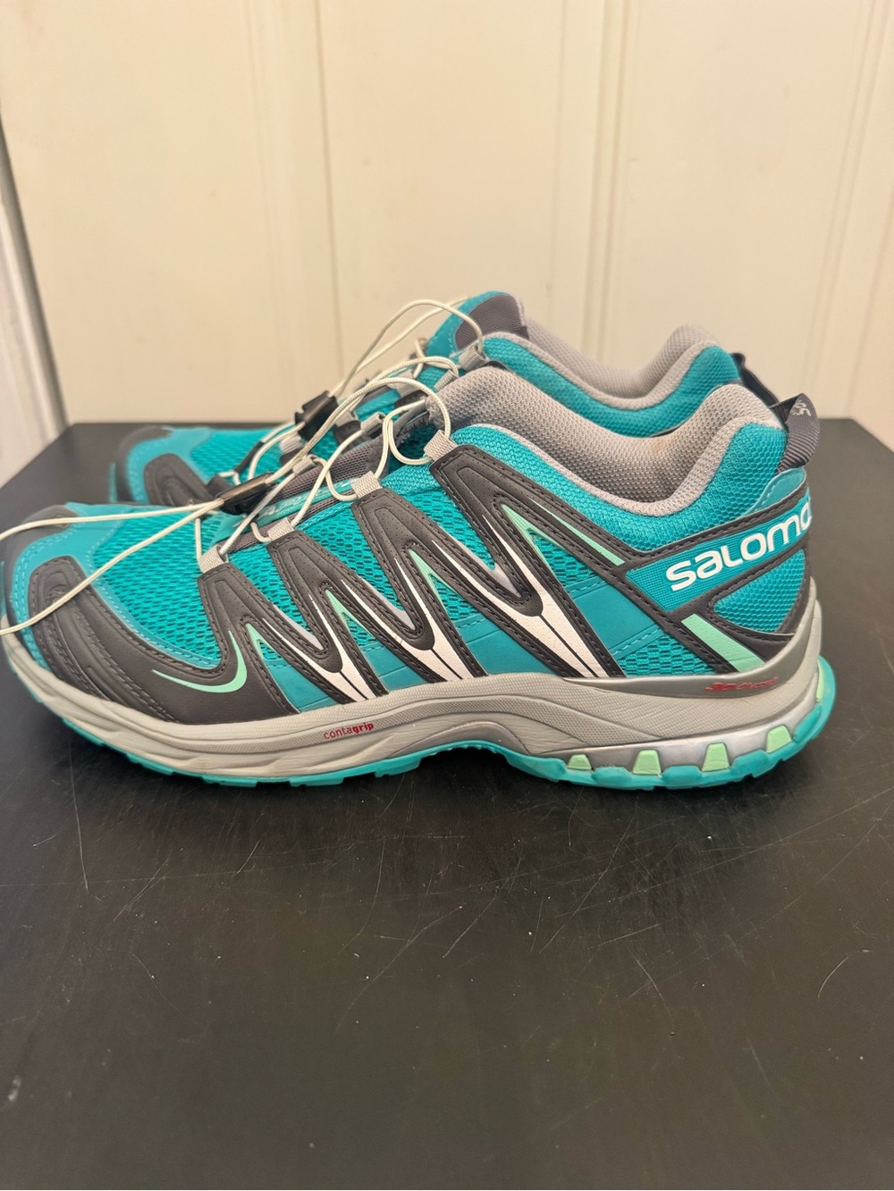Salomon XA Pro 3D Trail Running Shoes Teal Grey Womens US 10 Men’s 9